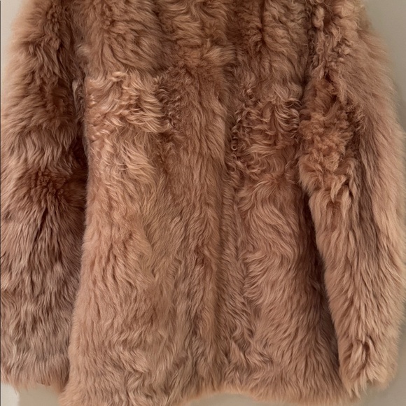 COACH 1941 LAMB SHEARLING LEATHER COAT WITH STITCHED LEATHER FRONT DETAIL SIZE 4 - Picture 10 of 14